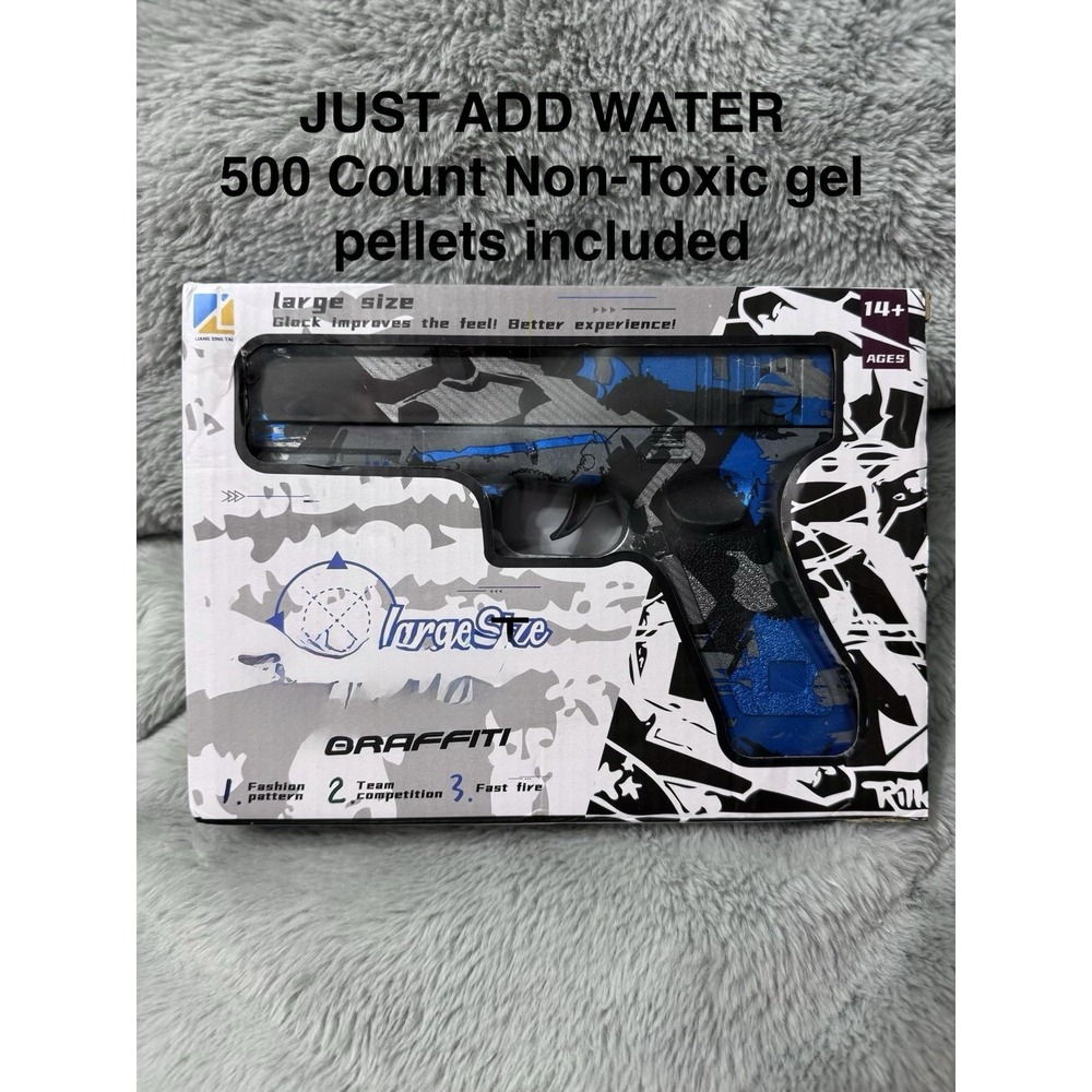 Large Size Toy Graffiti Water Gel Ball Blaster Graffiti NEW in Box +500 GelBalls